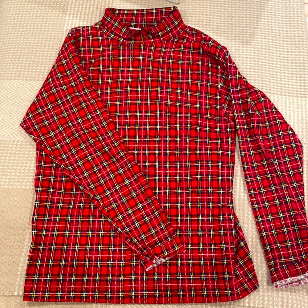 Red fall turtleneck